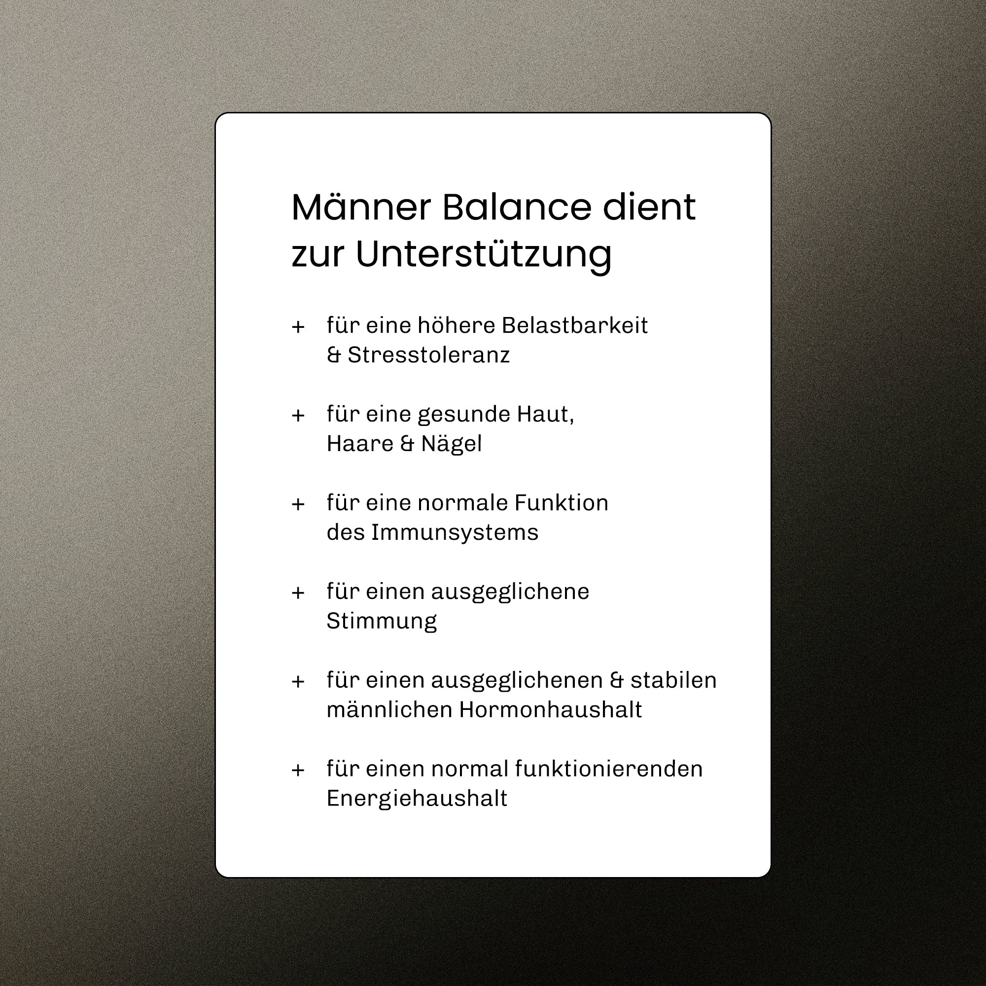 Männer Balance - 180 Kapseln 1 Monats Packung